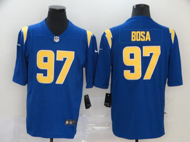 Men Los Angeles Chargers #97 Bosa Blue Nike Vapor Untouchable Stitched Limited NFL Jerseys